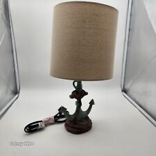 Anchor Table Lamp Oval  Lampshade Rope Resin 16