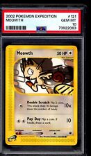 PSA 10 Meowth 2002 Pokemon Card 121/165 Expedition picture