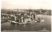 Vintage Postcard 1920's Stockholm Utsikt Fran Stadshusets Torn Sweden picture