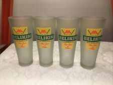 Belize Brewing Co Belikin Beer Glass - The Beer of Belize 12 Oz Frosted Set of 4 picture