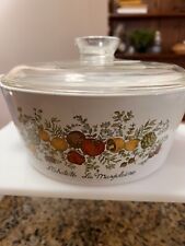 Vintage Very Rare Two Corning Ware￼ Casserole With Beveled Glass Tops picture