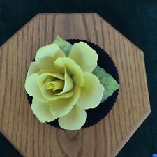 Napoleon Capodimonte Porcelain light yellow Rose made in Italy picture