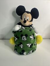 The Big One Kids Buddy + Throw  Disney Mickey Mouse, 12” Green picture
