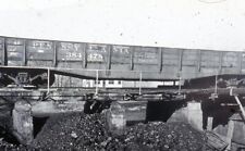 PRR pennsylvania railroad gondola 384478 B-W slide picture