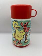 Vintage Sesame Street Plastic Thermos by Aladdin - Lemonade Stand Cookie Monster picture