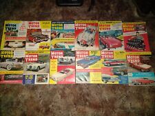 Motor Trend Magazine Lot (Full Year) 1956 Vintage picture