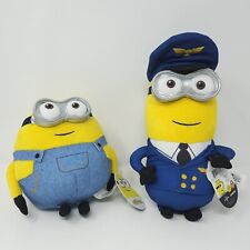 NWT Lot of 2 Minions The Rise of Gru Minion Plush Pilot Kevin And Bob picture