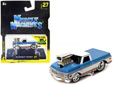 1/64 Maisto Muscle Machines 1972 Chevrolet C10 Pickup Diecast Model Car 15567BL picture