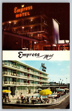Empress Motel Oceanfront Asbury Park New Jersey NJ Pool Scene Vintage 1960s Card picture