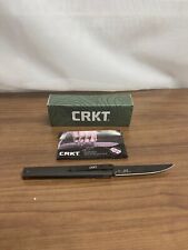 CRKT 7096K Black Silver Blackout Fire Safe Carry Ultra Sharp Pocketknife 3 Inch picture
