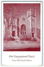 c1910s First Congregational Church Exterior Sioux Falls South Dakota SD Postcard picture