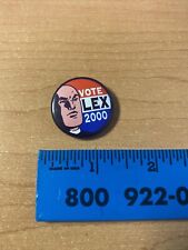 SUPERMAN VOTE LEX LUTHOR FOR PRESIDENT 2000 DC PROMO PINBACK BUTTON NEW VINTAGE picture