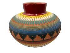 Native American Pottery Navajo Pot Southwest Hand Painted Home Decor SAM picture