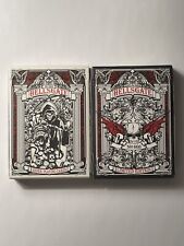 *HELLSGATE* Playing Cards x2. White & Blk #658/1000 Open Decks NEVER SHUFFLED picture