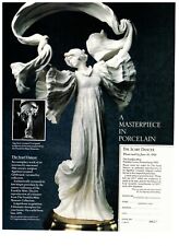 1989 Franklin Mint Scarf Dancer Porcelain Sculpture Vintage Print Advertisement picture