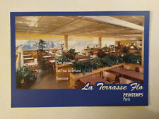 LA TERRASSE FLO SPRING HAUSSMANN advertising flyer postcard  picture