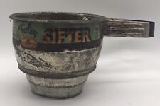 Vintage Foley Aluminum Flour Sifter 1 Cup Hand Sqeeze Works Great picture