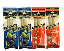 NEW KING PALM Berry Terps Margarita Flavor 100% REAL LEAF ROLLS SLIM SIZE picture