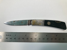 Vintage Gerber International Silver Knight Japan Lock back Pocket Knife - Black picture