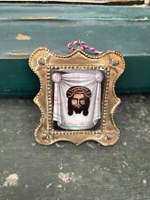 antique hand painted icon Jesus Christ picture