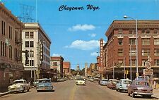 Cheyenne WY~Capitol Ave Parking 15c~Paramount Theatre~James Stewart~1950s Cars picture