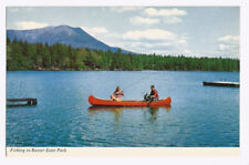 Kidney Pond Maine ME Postcard Fishing Mount Katahdin picture
