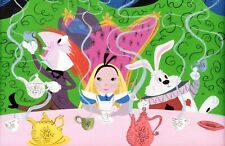 Mary Blair Disney Alice in Wonderland Mad Hatter Tea Party White Rabbit Poster picture