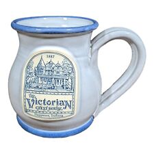 The Victorian Guest House Pottery Mug Handthrown Nappanee Indiana Souvenir Cup picture