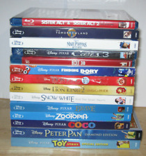 Lot of 27 Disney Pixar SEALED Blu Ray ~ Coco Finding Dory Lion King Aristocats picture
