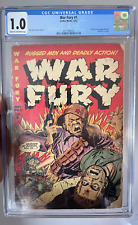 1952 War Fury #1 CGC 1.0 ~ Precode War/Horror  ~ Don Heck Cover ~ Horrific 3 🔥 picture