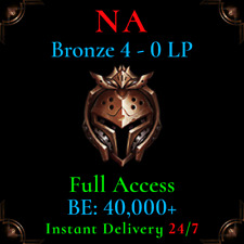 NA Bronze 4 LoL Acc League of Legends Low MMR Deranked Smurf 40k b4 Full Access picture