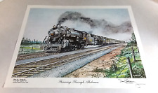 VINTAGE 1978 RON FLANARY L & N TRAIN STEAMING THROUGH ALABAMA PRINT LIMITED ED picture