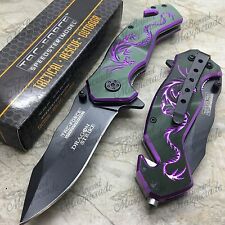Tac Force Tactical Rescue Dragon Handle Spring Assisted Pocketknife [Purple] picture