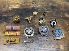 US Military Pins Badges Lot WW2 Vintage picture