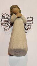 1999 Willow Tree Angel of Healing Girl holding Bird Figurine Susan Lordi Orn picture