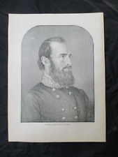 1898 Civil War Print - Confederate General 