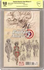 Captain America Sam Wilson 1D Acuña 1:25 Variant CBCS 9.8 SS Spencer 2015 picture