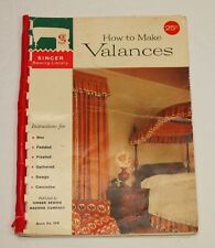 Vintage 1960 Singer HOW TO MAKE VALANCES Sewing Library Publication Booklet picture