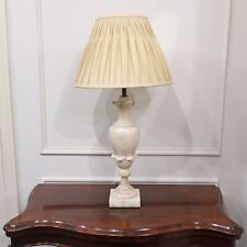 Antique Table Lamp Alabaster Baluster Shaped Early 20th Century Rewired picture