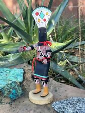 Native American Apache Carved Devil Dancer (kachina Like) Signed 12 1/2” Tall picture