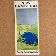 NEW HAMPSHIRE Land of Scenic Splendor 1920's White Mountain View Travel Brochure picture