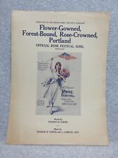 1917 PORTLAND ROSE FESTIVAL Souvenir SHEET MUSIC  WW1 PATRIOTIC  High Grade Cond picture