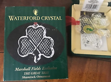 WATERFORD CRYSTAL/MARSHALL FIELDS “THE GREAT TREE SHAMROCK” ORNAMENT NIB(5.5.29) picture