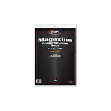 BCW Thick Magazine Bags - 1 Pack of 100 | Acid-Free, Clear Polypropylene Sleeves picture