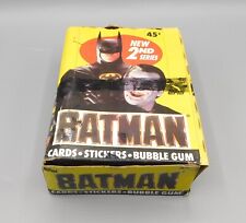 1989 Topps BATMAN The Movie 2nd Series Trading Cards Box w/ 36 Packs  +1 extra picture