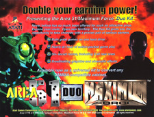 Area 51 Maximum Force Arcade Flyer Original Unused Video Game Art 1997 Aliens picture
