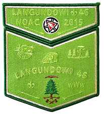 Lodge 46 Langundowi S16 + X8 2015 NOAC Centennial Pocket Flap Patch  OA  BSA picture