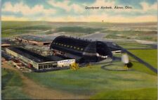 Akron OH Ohio Goodyear Airdock Aircraft's Airship Construction Vintage Postcard picture