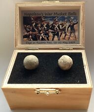 FRANCE, NAPOLEONIC WARS, SET OF ORIGINAL,AUTHENTIC MUSKET BALLS FROM BATTLEFIELD picture