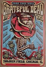 Fare Thee Well Celebrating 50 Years of Grateful Dead metal hanging wall sign picture